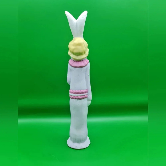 Ceramic Bunny Rabbit Figurine 9 Inch Easter Christmas Gift - Picture 2 of 2